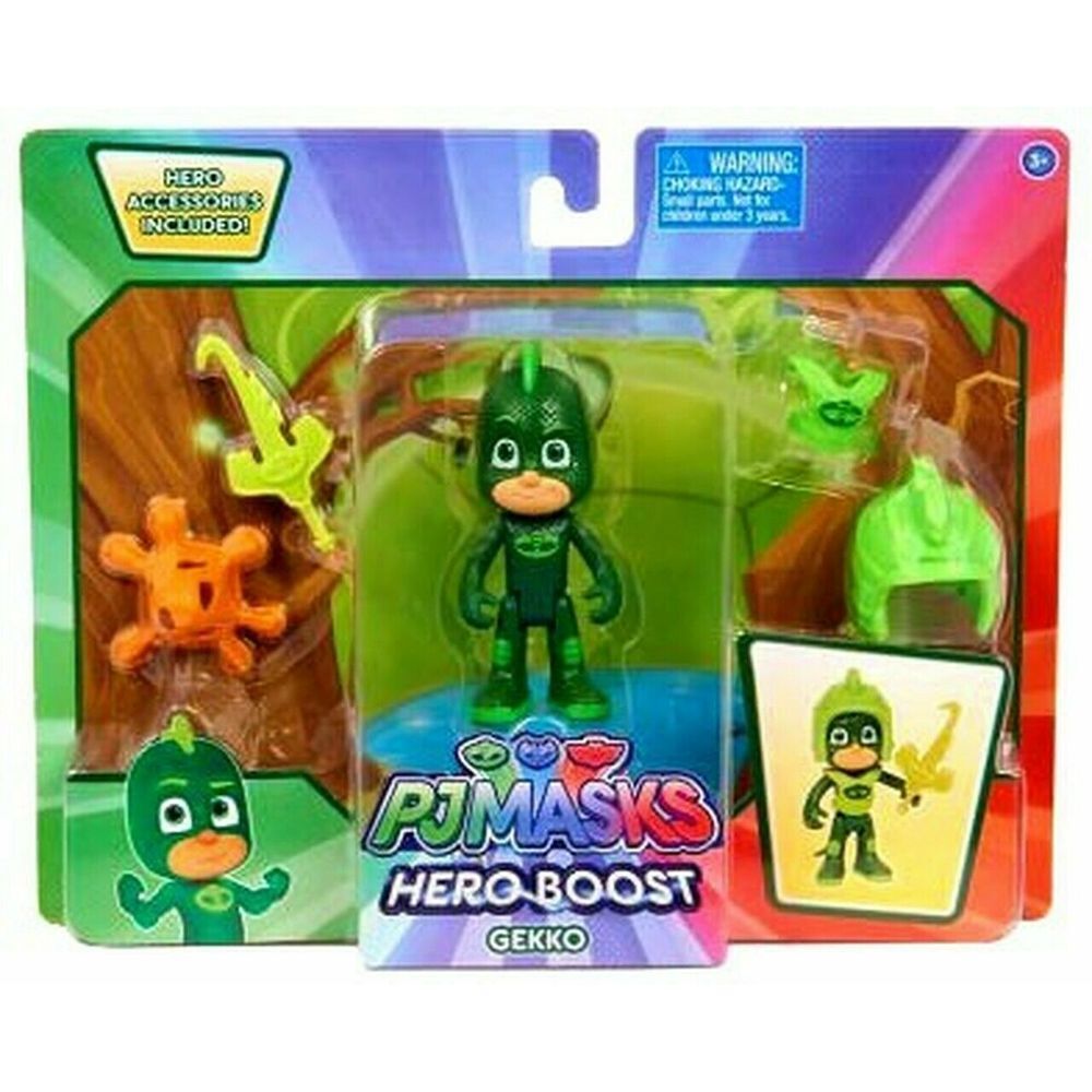 New Disney Junior PJ Masks 3" GEKKO Hero Boost Figure Set Kids Toy Action Figure
